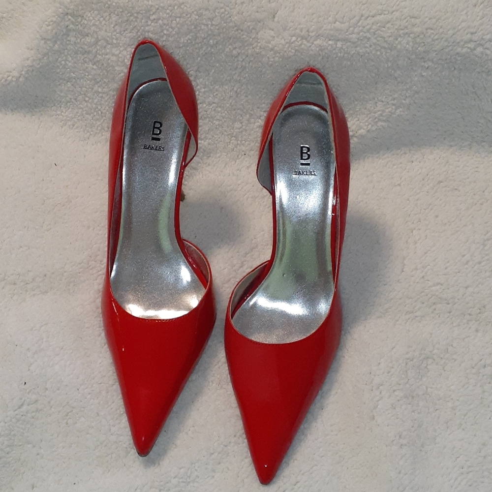 Bakers red patent heels